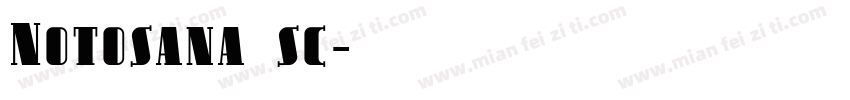 Notosana sc字体转换